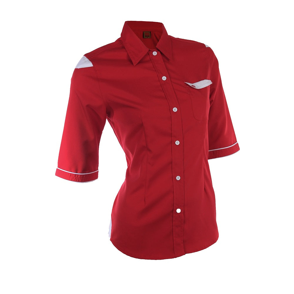 F129 - FEMALE CORPORATE UNIFORM 3/4 Sleeve Shirt
