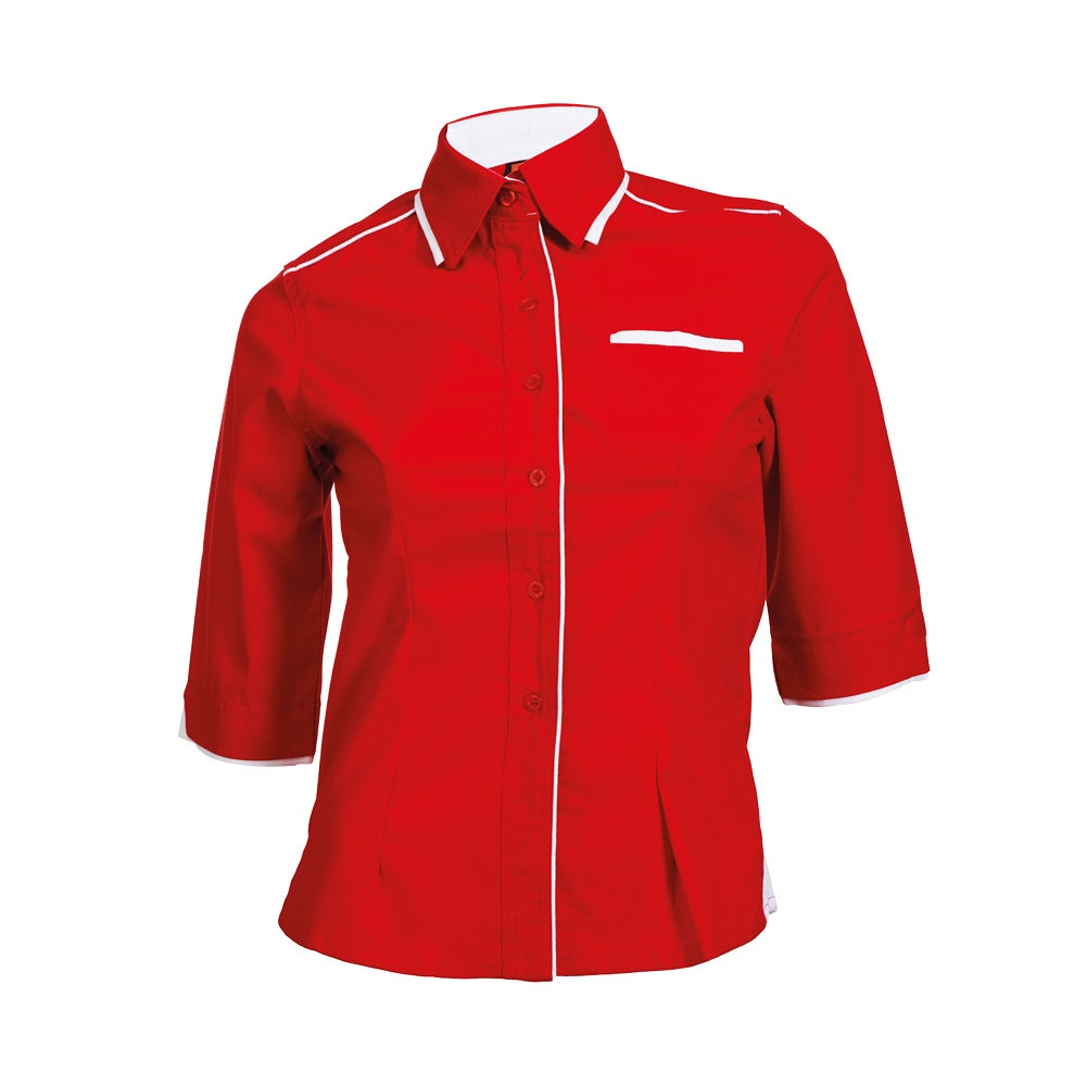 F117 - FEMALE CORPORATE UNIFORM 3/4 Sleeve Shirt
