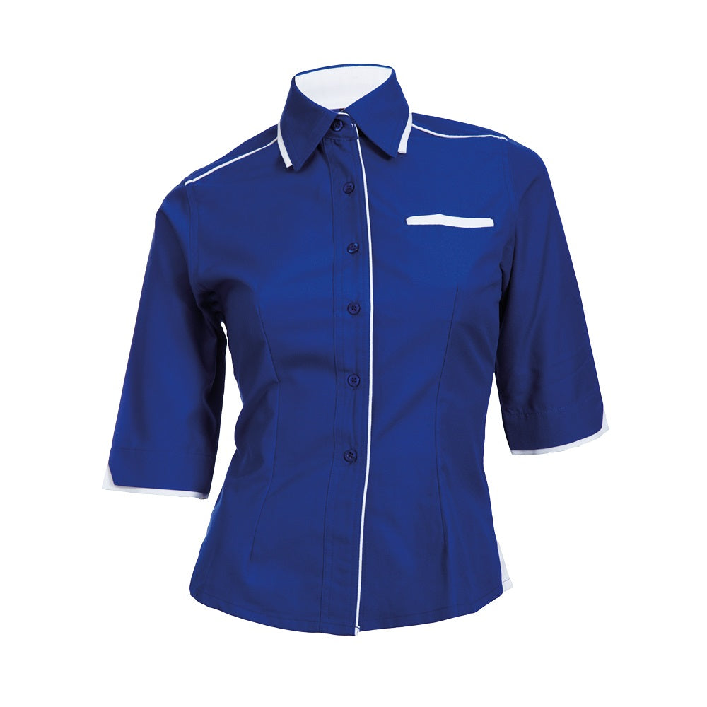 F117 - FEMALE CORPORATE UNIFORM 3/4 Sleeve Shirt