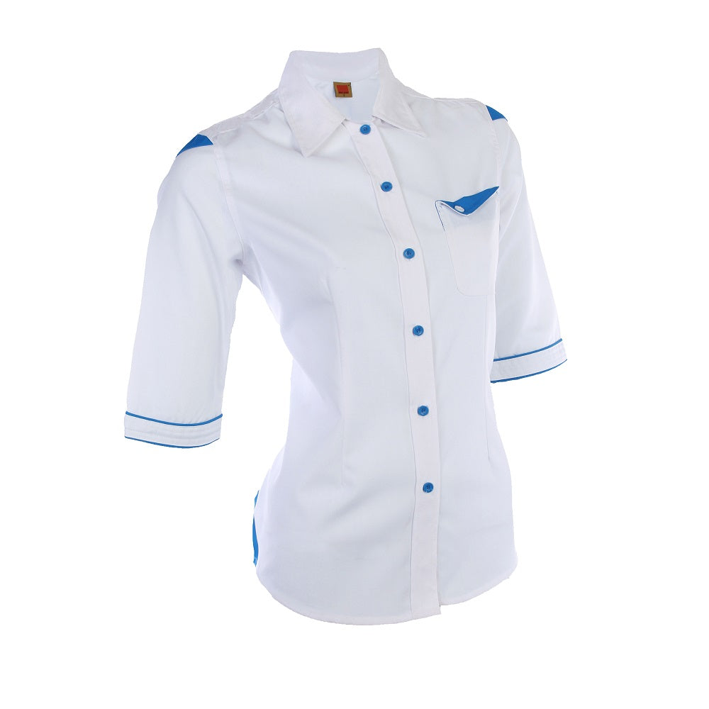 F129 - FEMALE CORPORATE UNIFORM 3/4 Sleeve Shirt