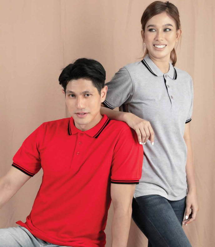 HC10 - Unisex CVC Honeycomb Tipped Collar & Cuff Polo Shirt 220-230gsm