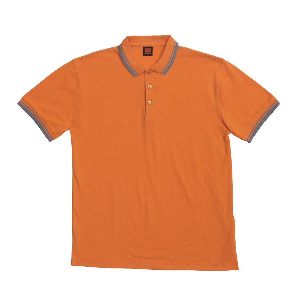 HC10 - Unisex CVC Honeycomb Tipped Collar & Cuff Polo Shirt 220-230gsm