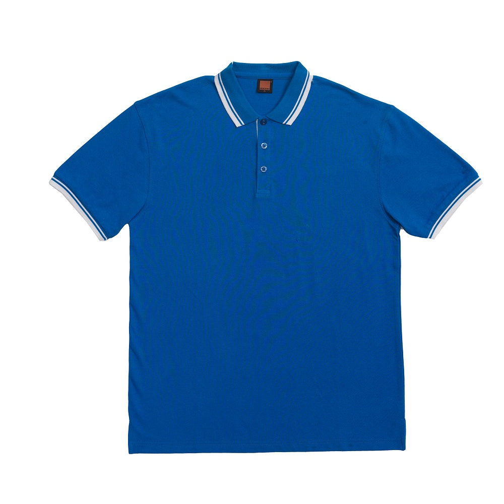 HC10 - Unisex CVC Honeycomb Tipped Collar & Cuff Polo Shirt 220-230gsm