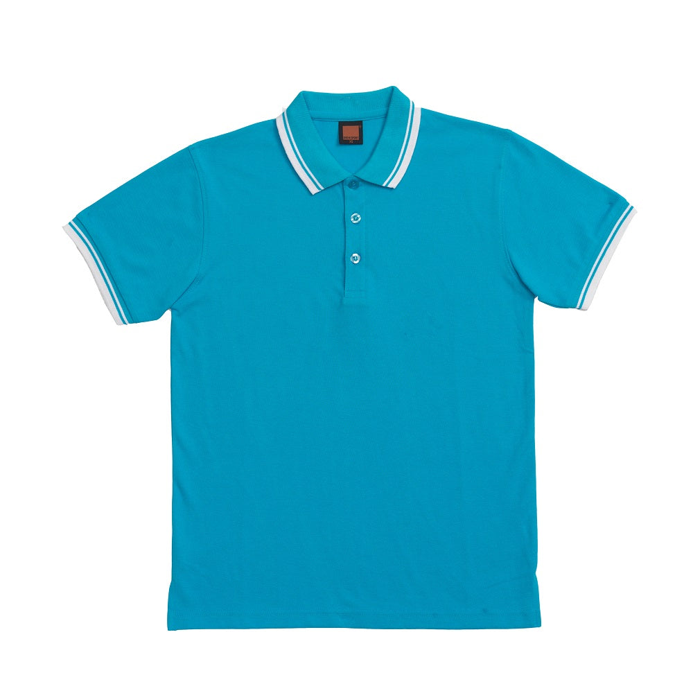 HC10 - Unisex CVC Honeycomb Tipped Collar & Cuff Polo Shirt 220-230gsm