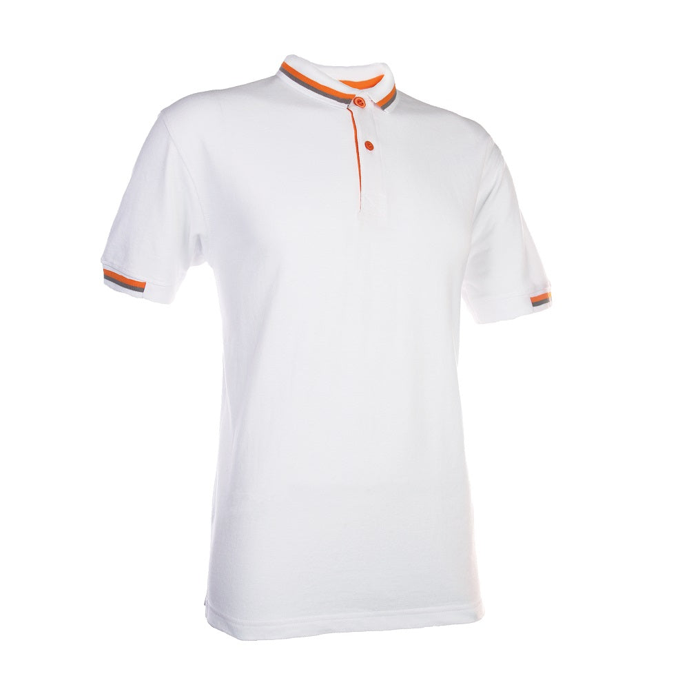 HC11 - Unisex CVC Honeycomb Tipped Collar & Cuff Polo Shirt 220-230gsm
