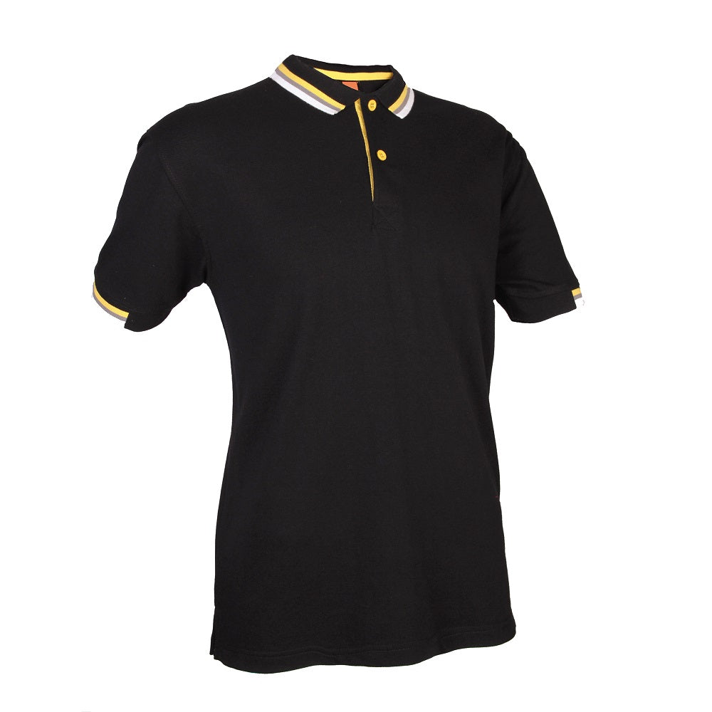 HC11 - Unisex CVC Honeycomb Tipped Collar & Cuff Polo Shirt 220-230gsm