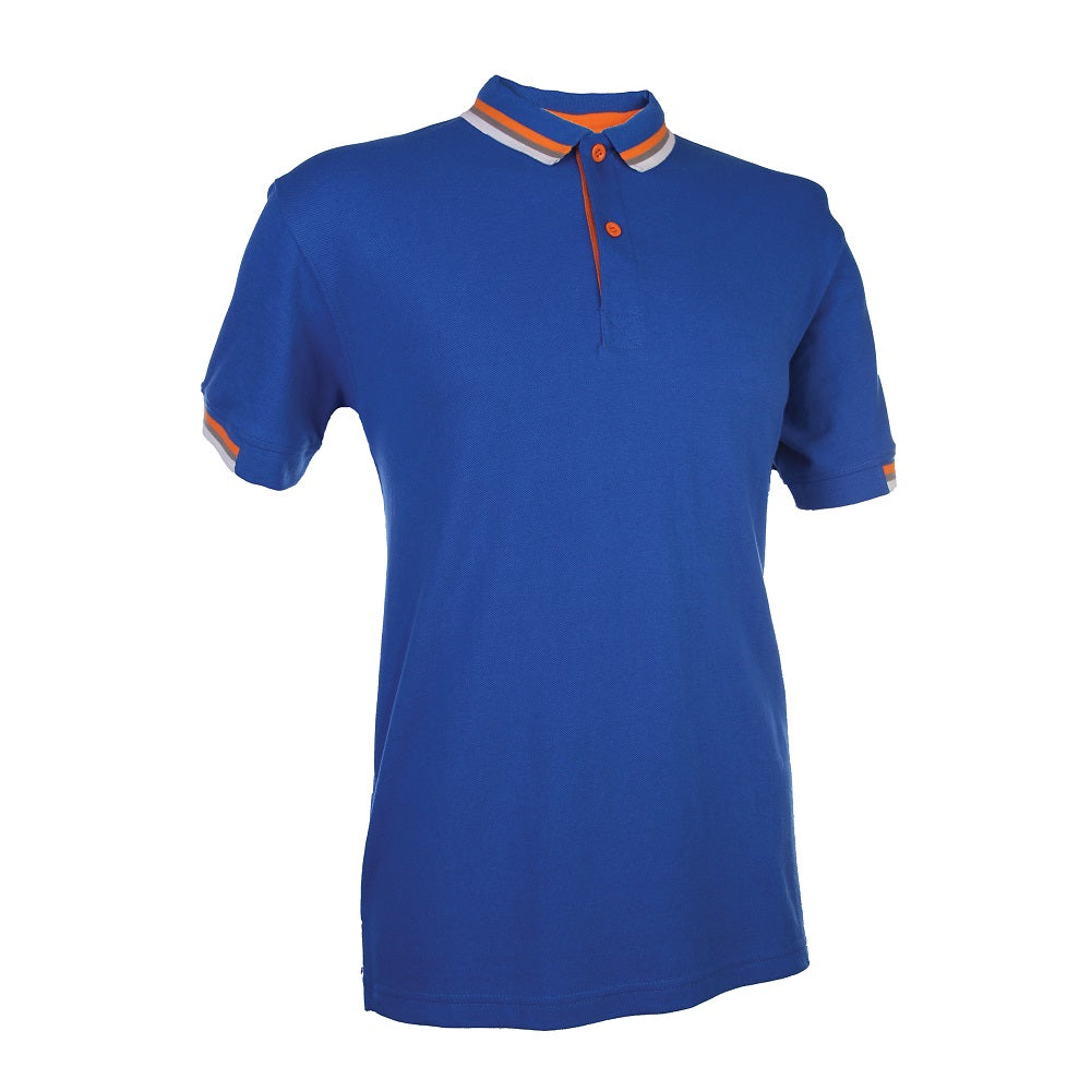 HC11 - Unisex CVC Honeycomb Tipped Collar & Cuff Polo Shirt 220-230gsm