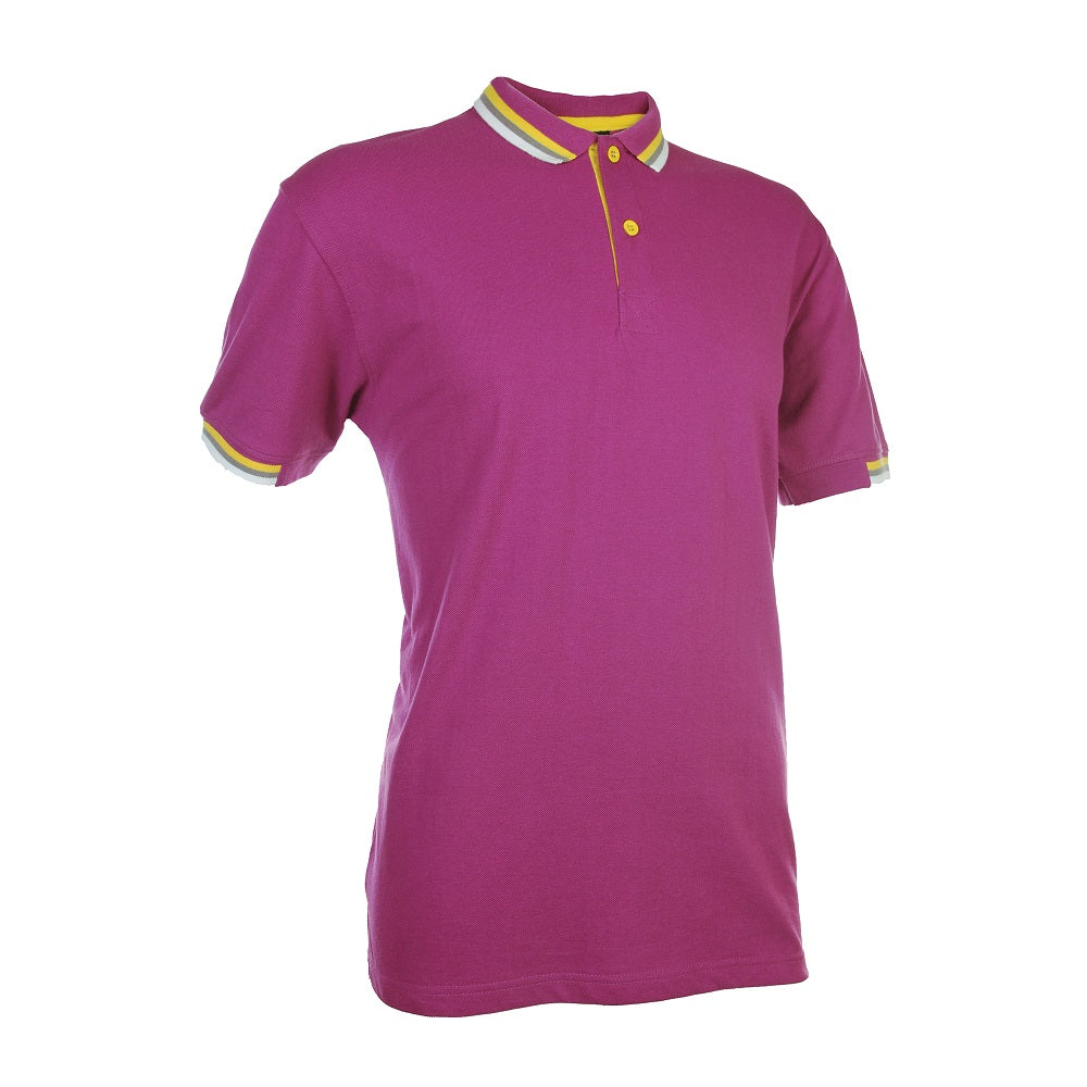 HC11 - Unisex CVC Honeycomb Tipped Collar & Cuff Polo Shirt 220-230gsm