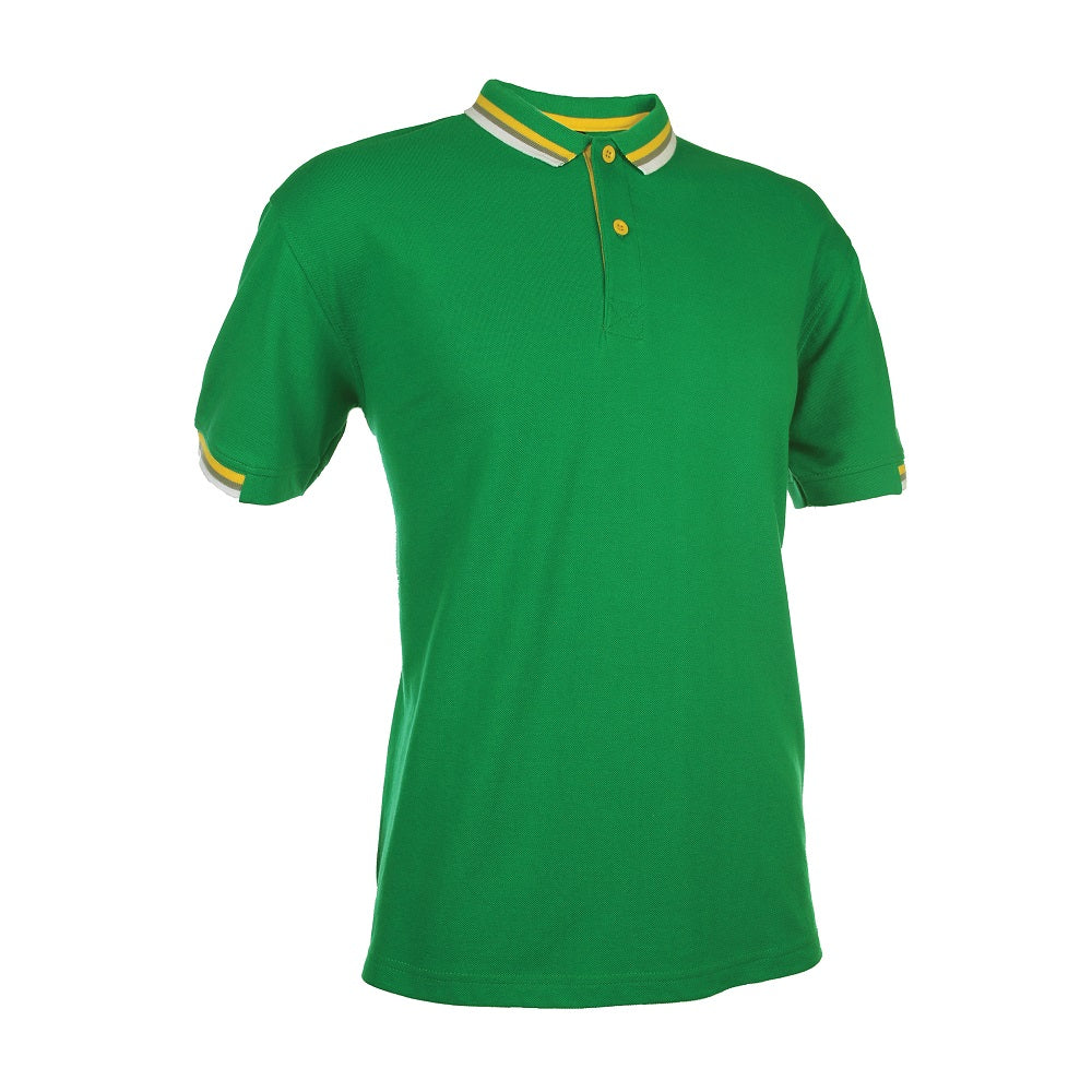 HC11 - Unisex CVC Honeycomb Tipped Collar & Cuff Polo Shirt 220-230gsm