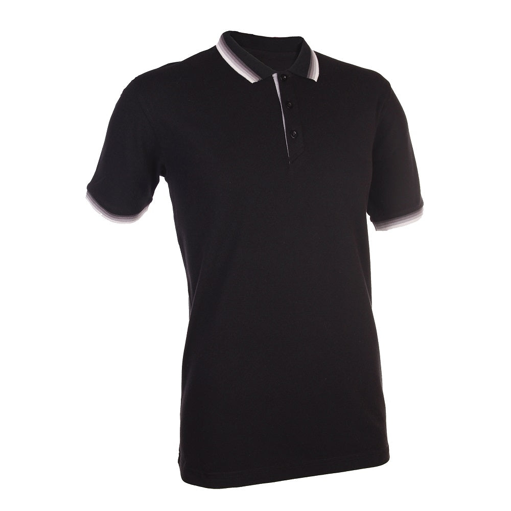 HC12 - Unisex CVC Honeycomb Multi Tipped Collar & Cuff Polo Shirt 220-230gsm