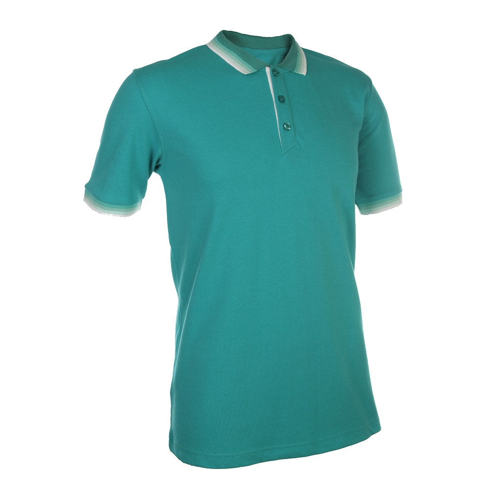 HC12 - Unisex CVC Honeycomb Multi Tipped Collar & Cuff Polo Shirt 220-230gsm