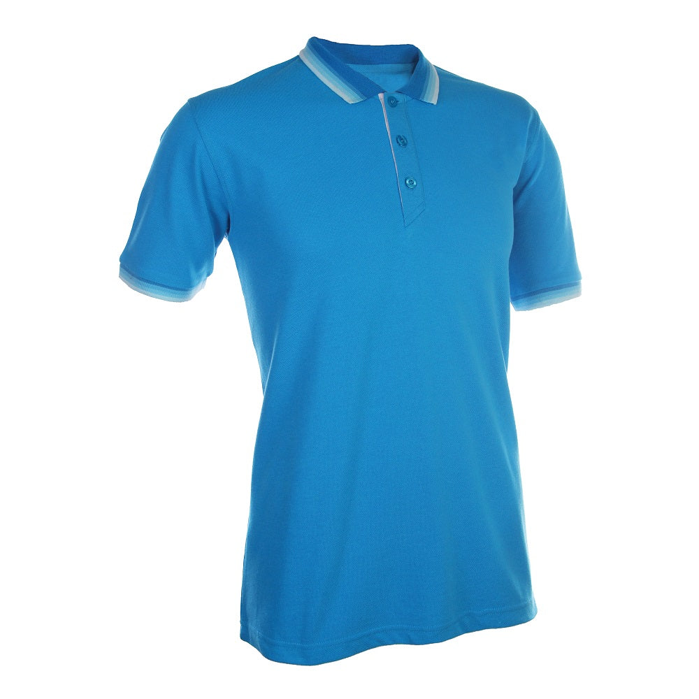 HC12 - Unisex CVC Honeycomb Multi Tipped Collar & Cuff Polo Shirt 220-230gsm