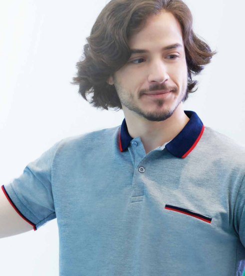 HC15 - Unisex CVC Honeycomb Tipped Collar & Cuff Polo Shirt 220-230gsm