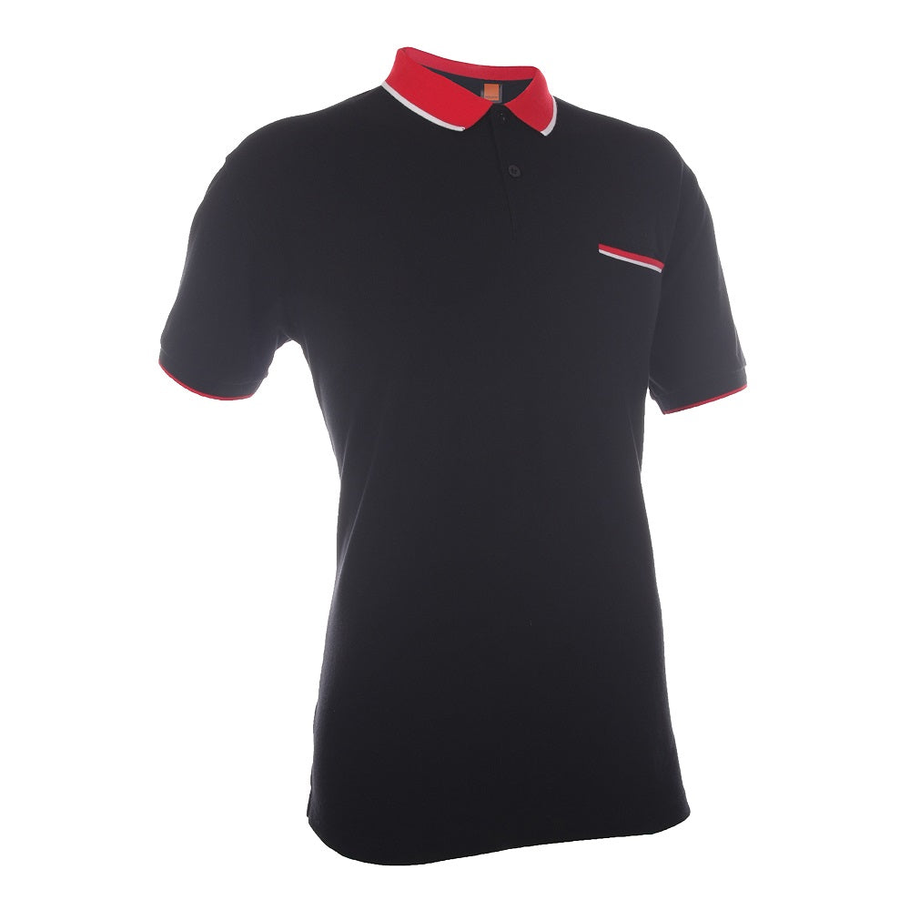 HC15 - Unisex CVC Honeycomb Tipped Collar & Cuff Polo Shirt 220-230gsm