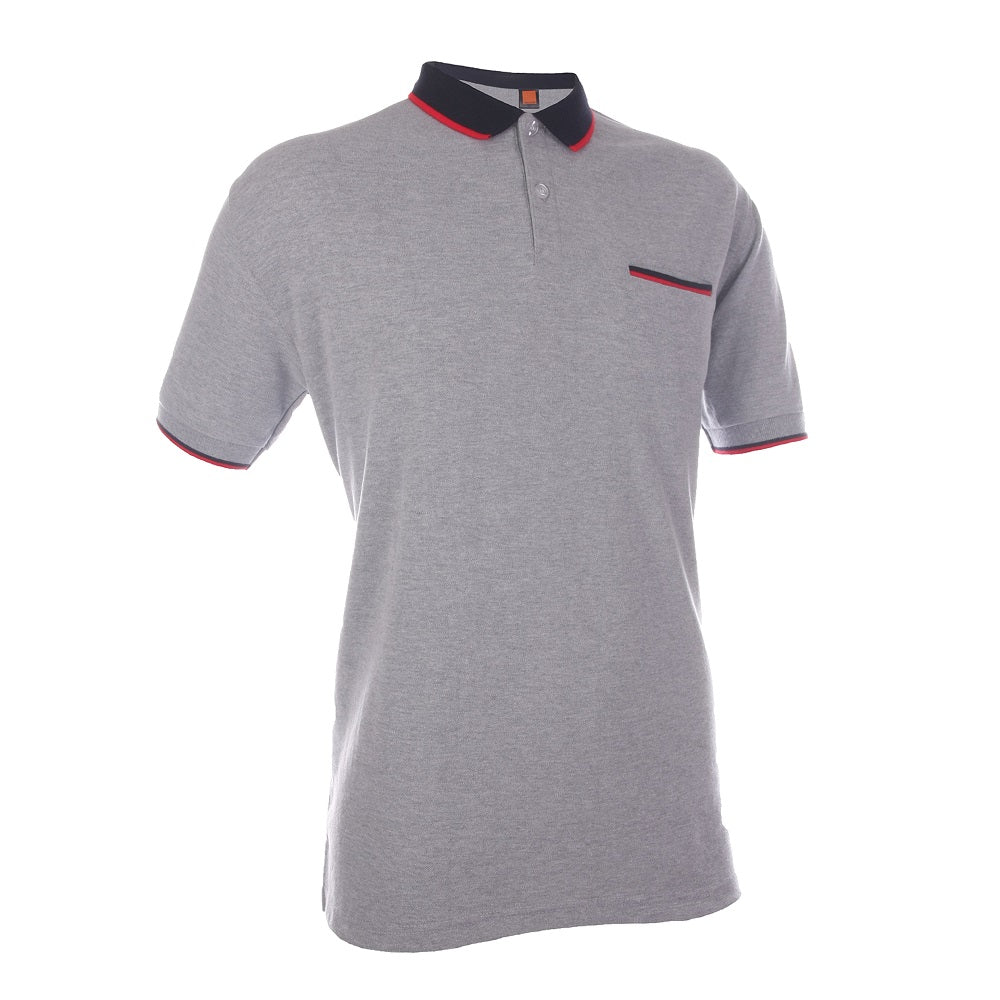 HC15 - Unisex CVC Honeycomb Tipped Collar & Cuff Polo Shirt 220-230gsm