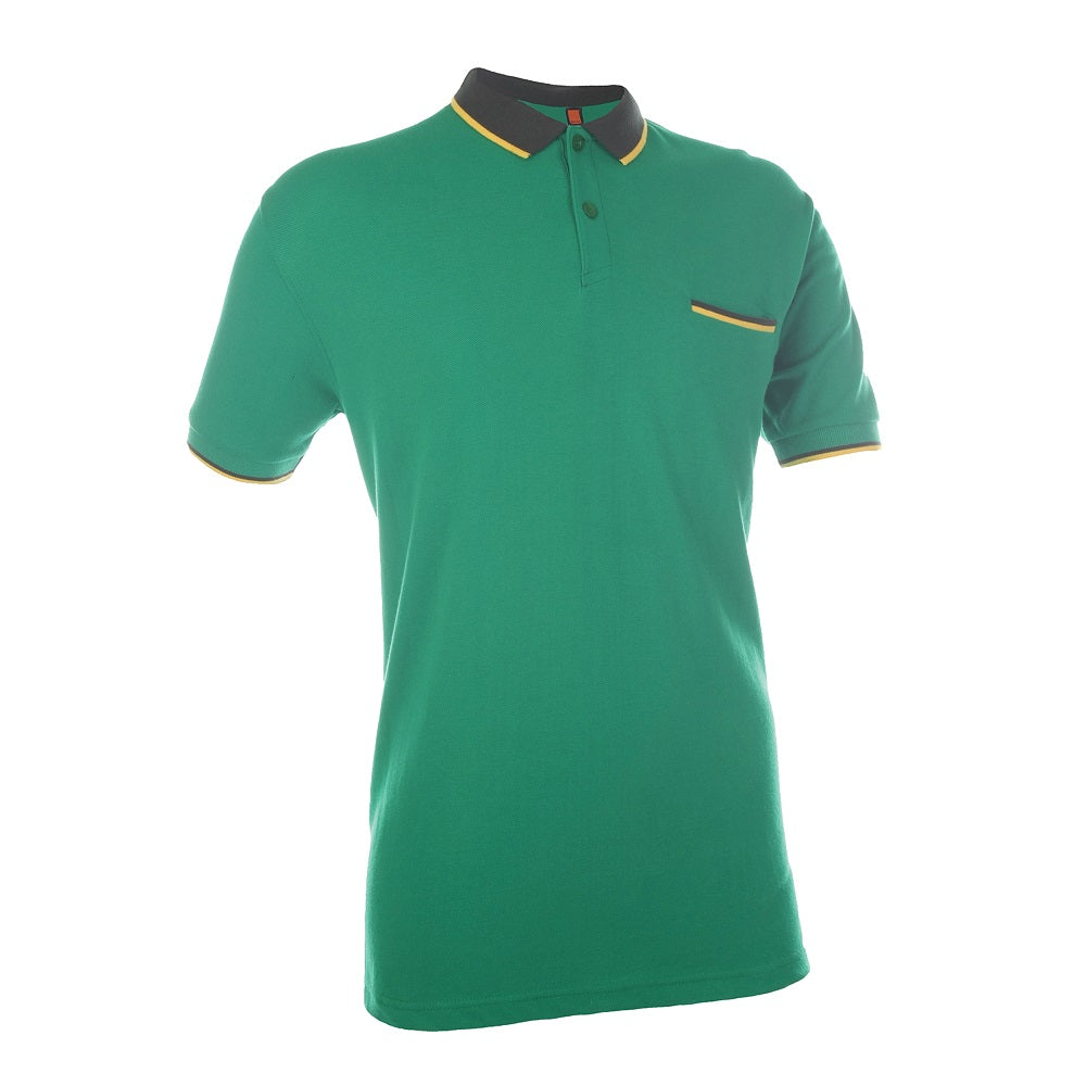 HC15 - Unisex CVC Honeycomb Tipped Collar & Cuff Polo Shirt 220-230gsm
