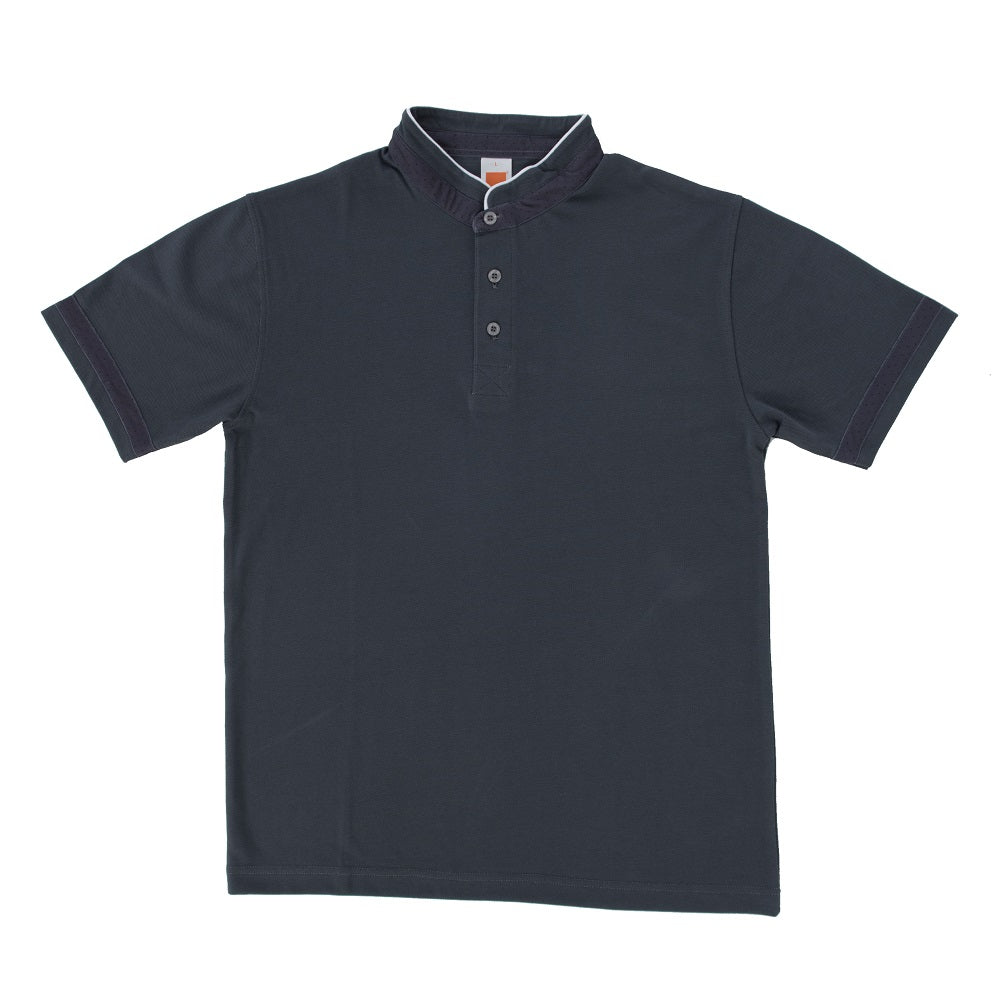 HC21 - Unisex CVC Honeycomb Stand Collar Polo Shirt 220-230gsm