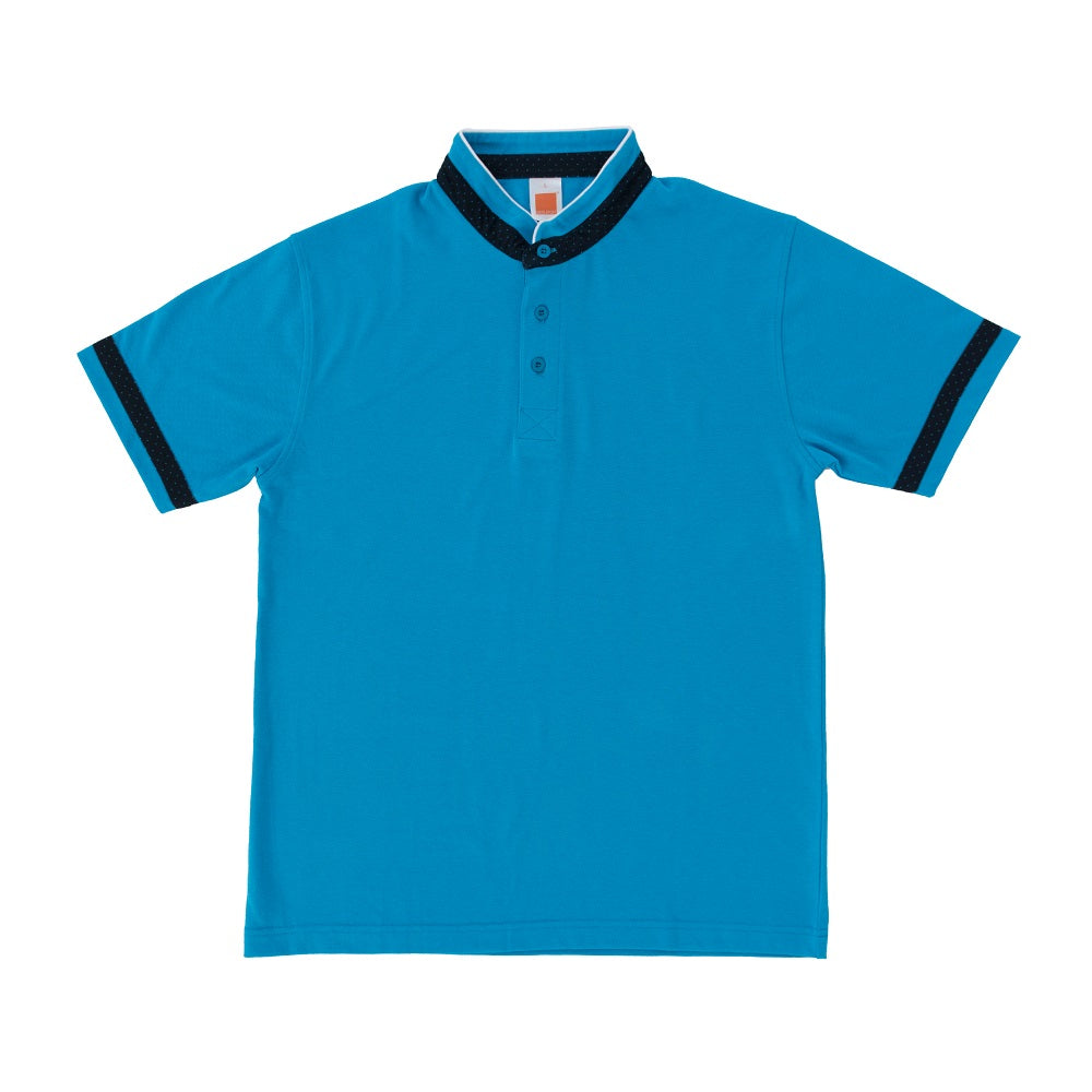 HC21 - Unisex CVC Honeycomb Stand Collar Polo Shirt 220-230gsm