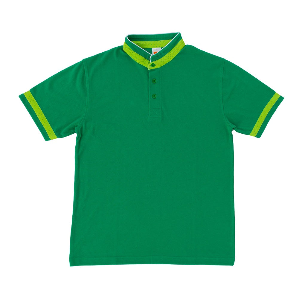 HC21 - Unisex CVC Honeycomb Stand Collar Polo Shirt 220-230gsm
