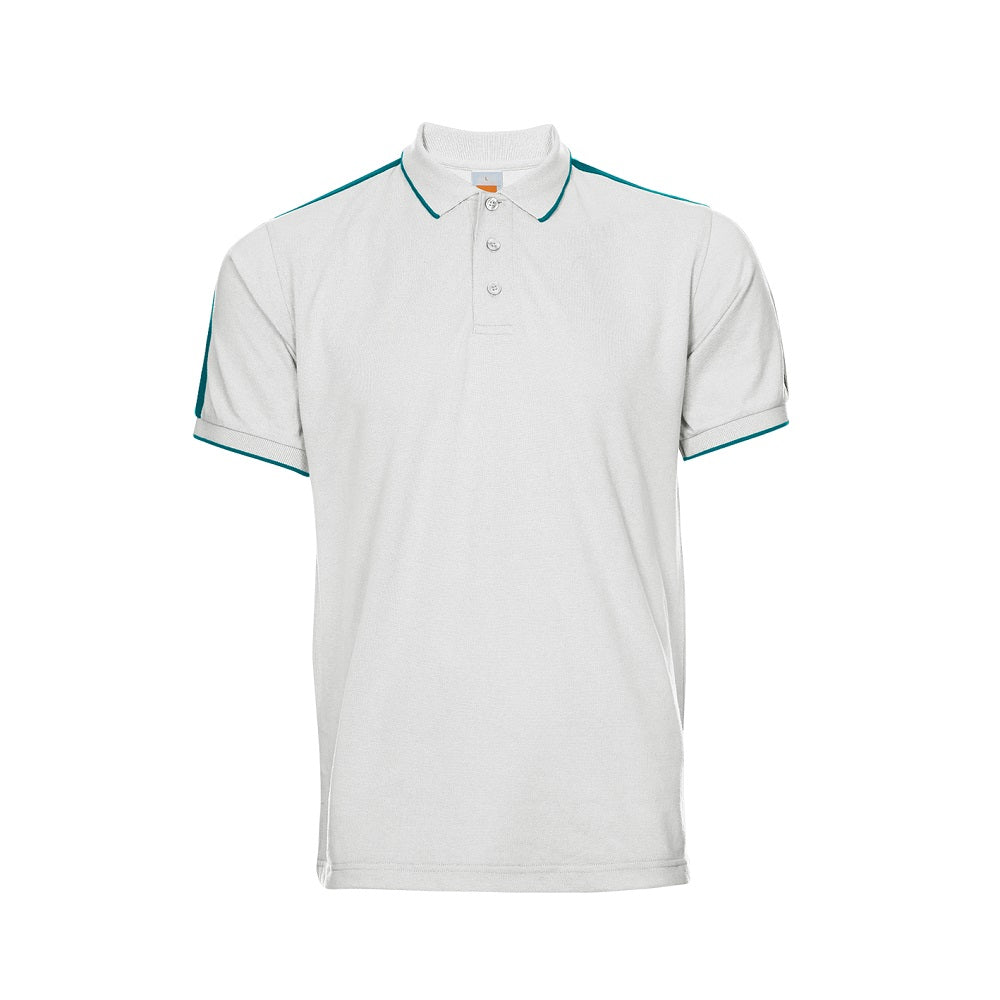 HC22 - Unisex CVC Honeycomb Tipped Collar & Cuff Polo Shirt 220-230gsm