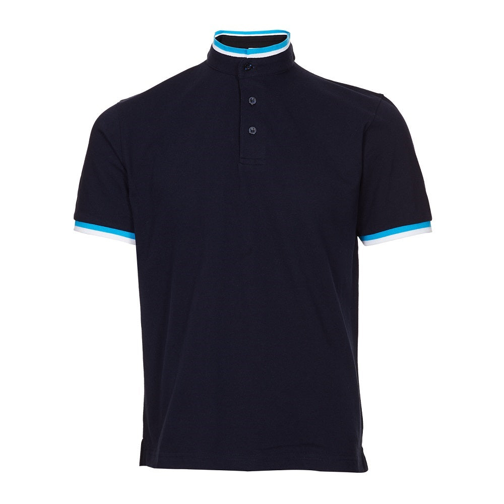 HC23 - Unisex CVC Honeycomb Stand Collar Polo Shirt 220-230gsm