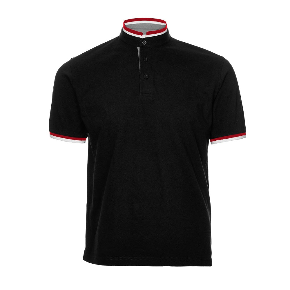 HC23 - Unisex CVC Honeycomb Stand Collar Polo Shirt 220-230gsm