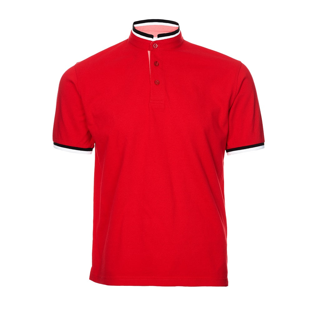 HC23 - Unisex CVC Honeycomb Stand Collar Polo Shirt 220-230gsm