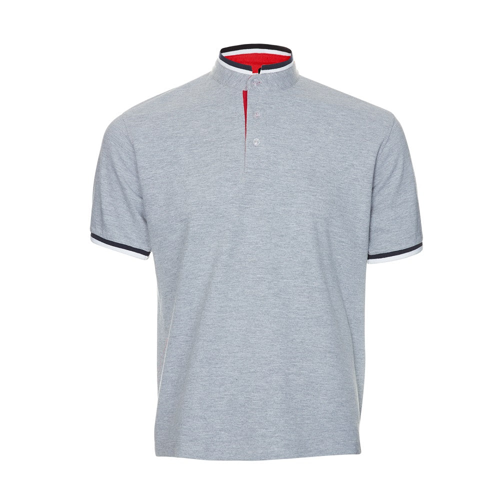 HC23 - Unisex CVC Honeycomb Stand Collar Polo Shirt 220-230gsm