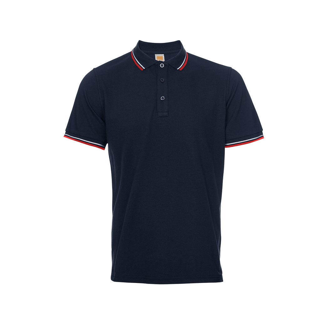 HC24 - Unisex CVC Honeycomb Tipped Collar & Cuff Polo Shirt 220-230gsm