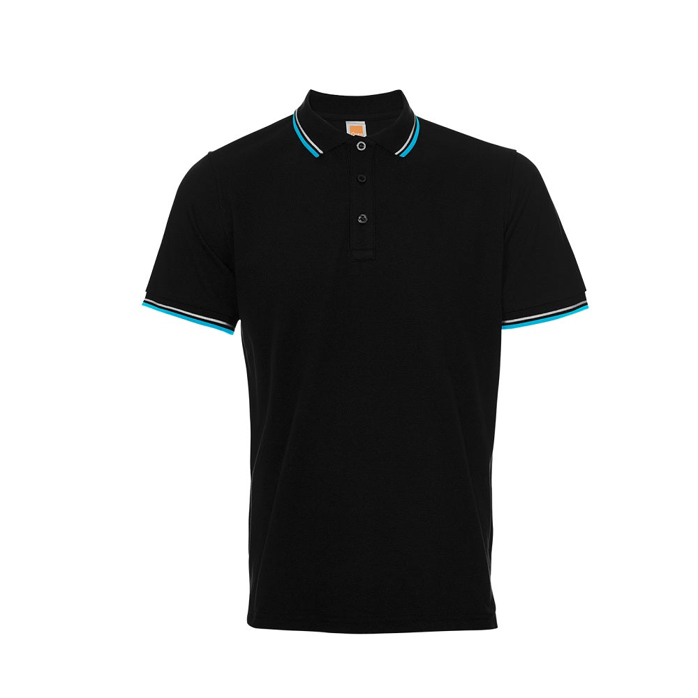 HC24 - Unisex CVC Honeycomb Tipped Collar & Cuff Polo Shirt 220-230gsm