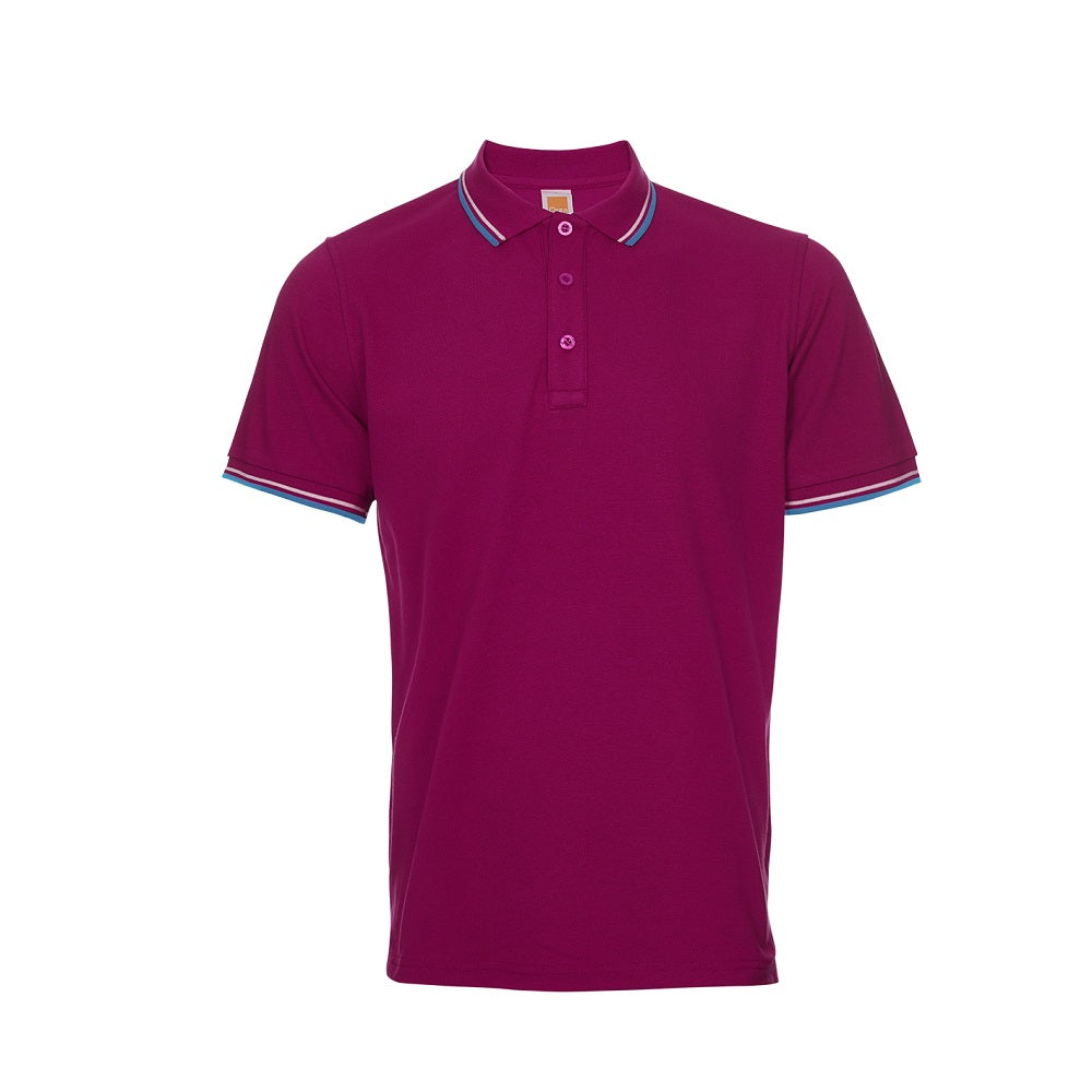HC24 - Unisex CVC Honeycomb Tipped Collar & Cuff Polo Shirt 220-230gsm