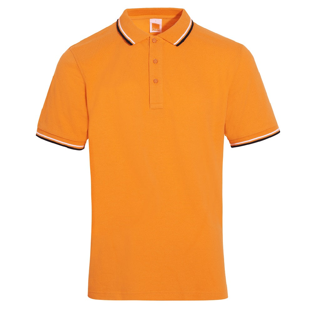HC24 - Unisex CVC Honeycomb Tipped Collar & Cuff Polo Shirt 220-230gsm