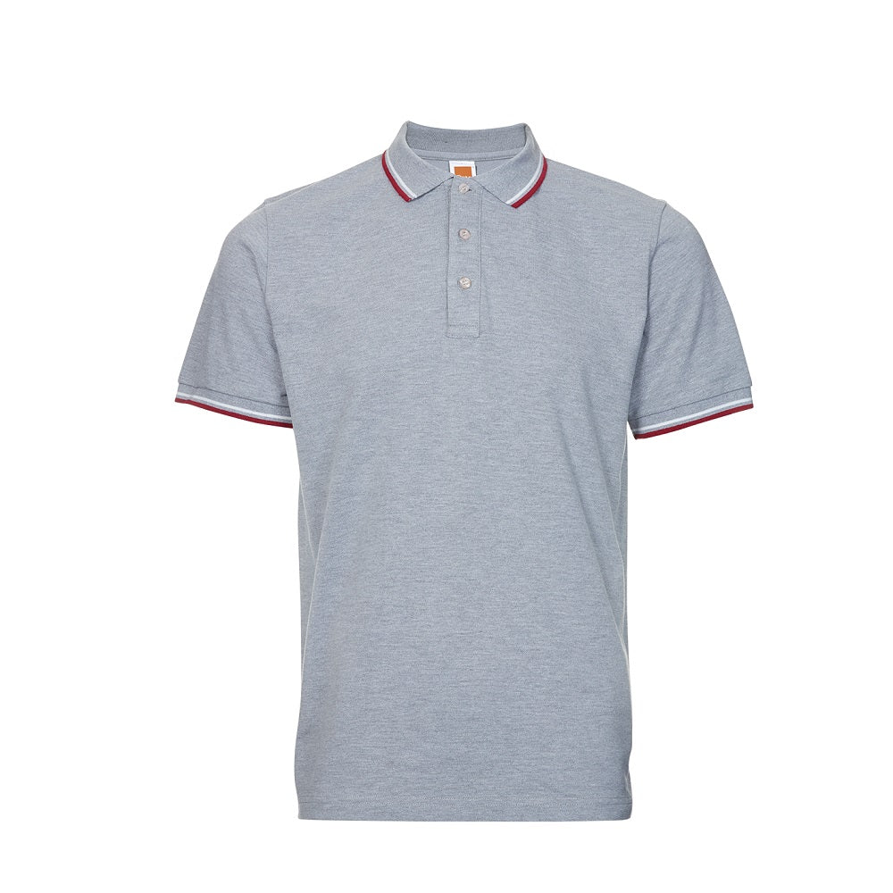 HC24 - Unisex CVC Honeycomb Tipped Collar & Cuff Polo Shirt 220-230gsm