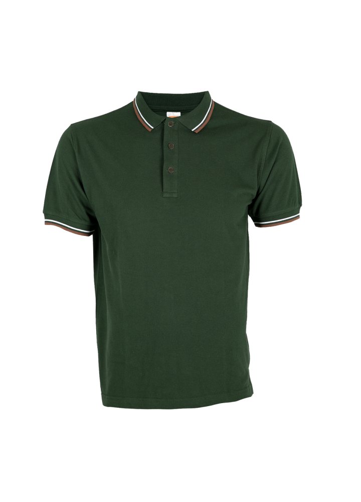 HC24 - Unisex CVC Honeycomb Tipped Collar & Cuff Polo Shirt 220-230gsm