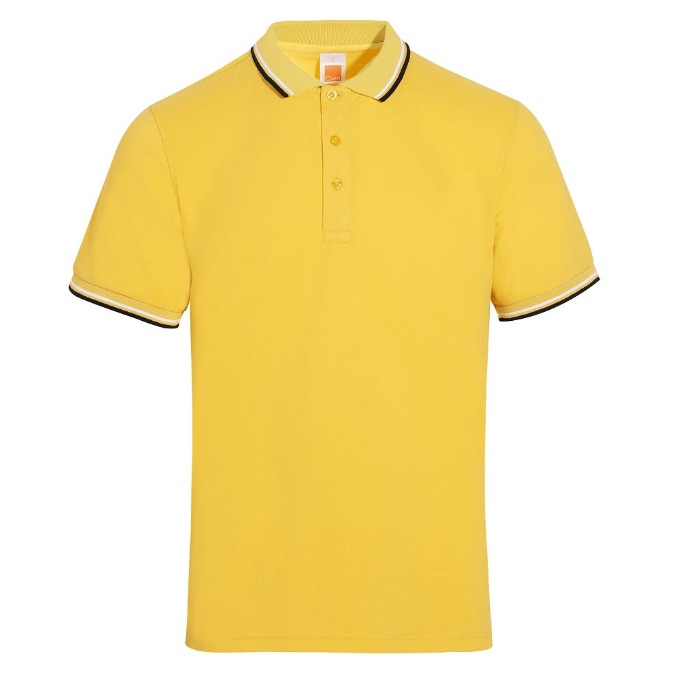 HC24 - Unisex CVC Honeycomb Tipped Collar & Cuff Polo Shirt 220-230gsm
