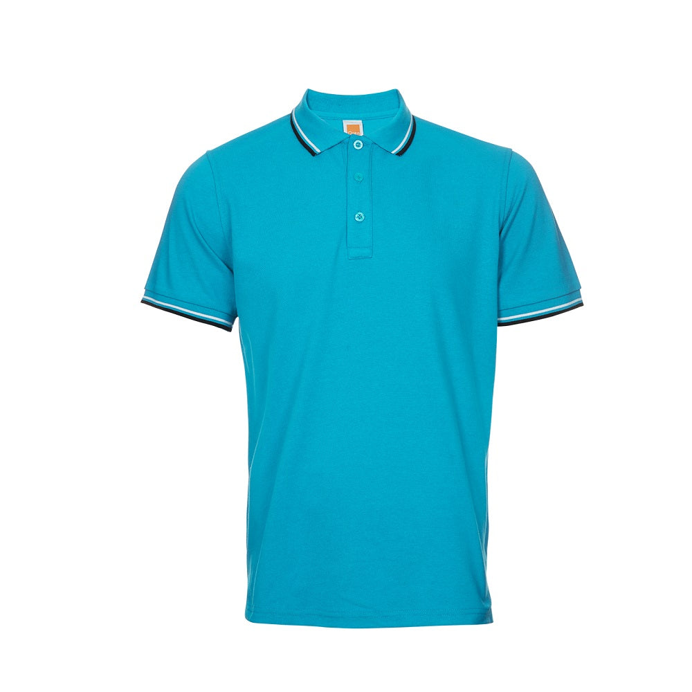 HC24 - Unisex CVC Honeycomb Tipped Collar & Cuff Polo Shirt 220-230gsm