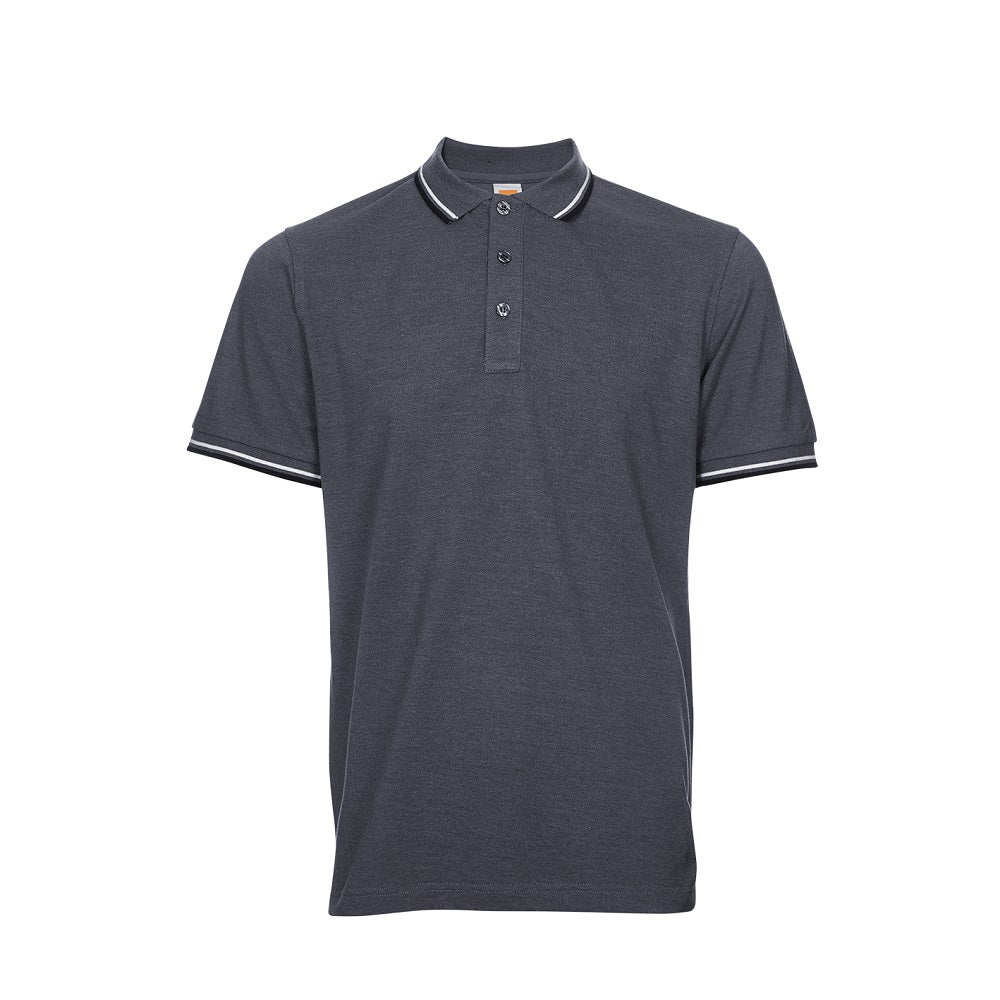 HC24 - Unisex CVC Honeycomb Tipped Collar & Cuff Polo Shirt 220-230gsm