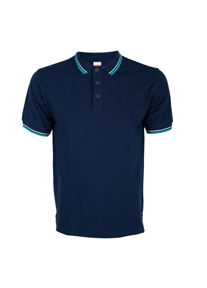 HC24 - Unisex CVC Honeycomb Tipped Collar & Cuff Polo Shirt 220-230gsm