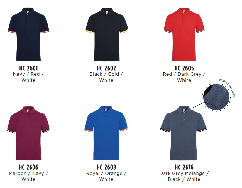 HC26 - Unisex CVC Honeycomb Polo Shirt 220-230gsm