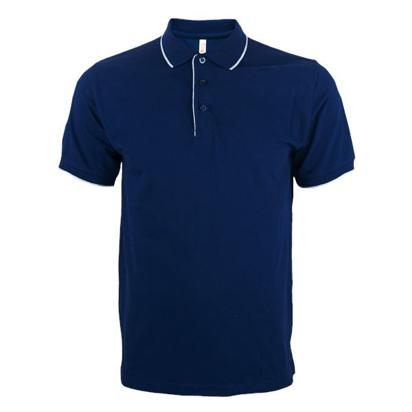 HC29 - Unisex CVC Honeycomb Tipped Collar & Cuff Polo Shirt 220-230gsm