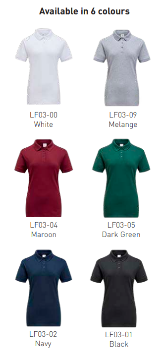 LF03 - Honeycomb Grand Polo Cotton Lycra Female - 220GSM