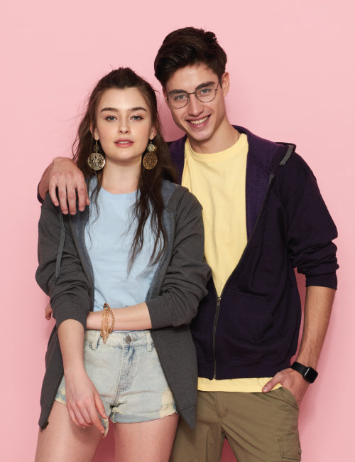 Gildan 18700 Unisex Vintage Full Zip Hooded Sweatshirt – 270GM