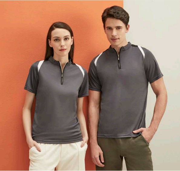 M3400 - Microfiber Mock Neck with Zip Polo 160GSM