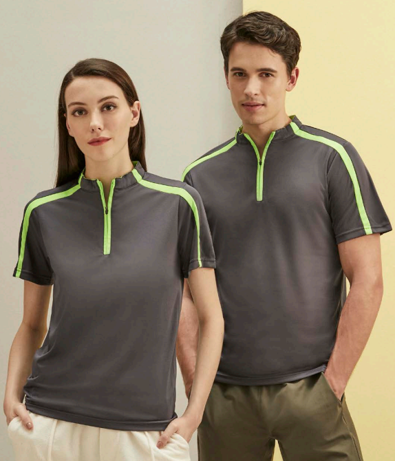 M3600 - Microfiber Mock Neck with Zip Polo 160GSM