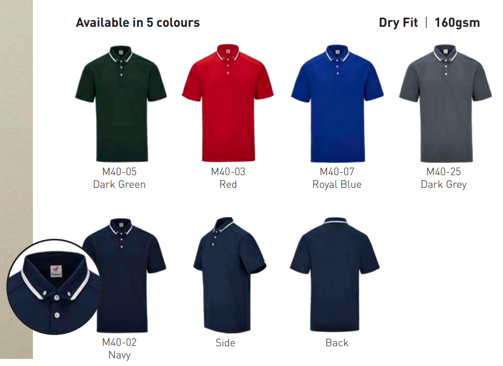 M4000 - Microfiber Polo 160GSM