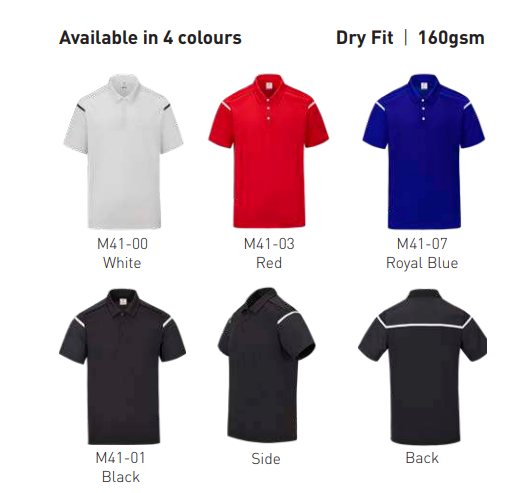 M4100 - Microfiber Polo 160GSM