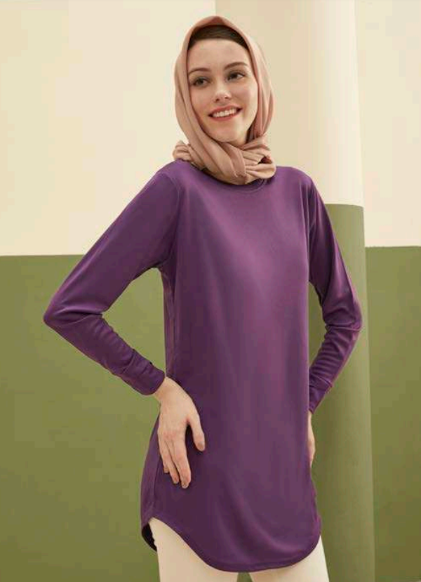 MM01 - Muslimah Microfiber Round Neck 160GSM