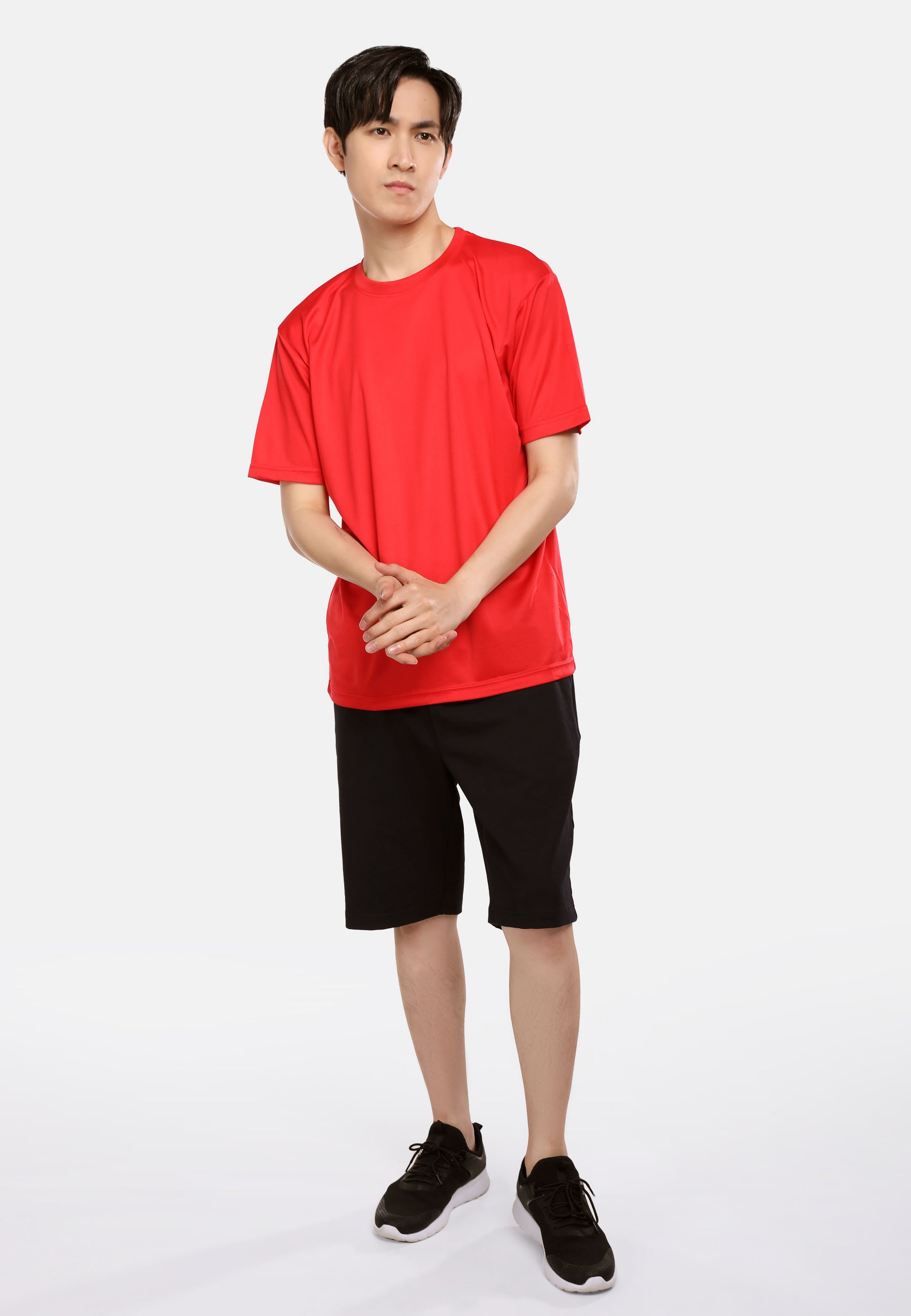 Men's Red Microfiber T-Shirt