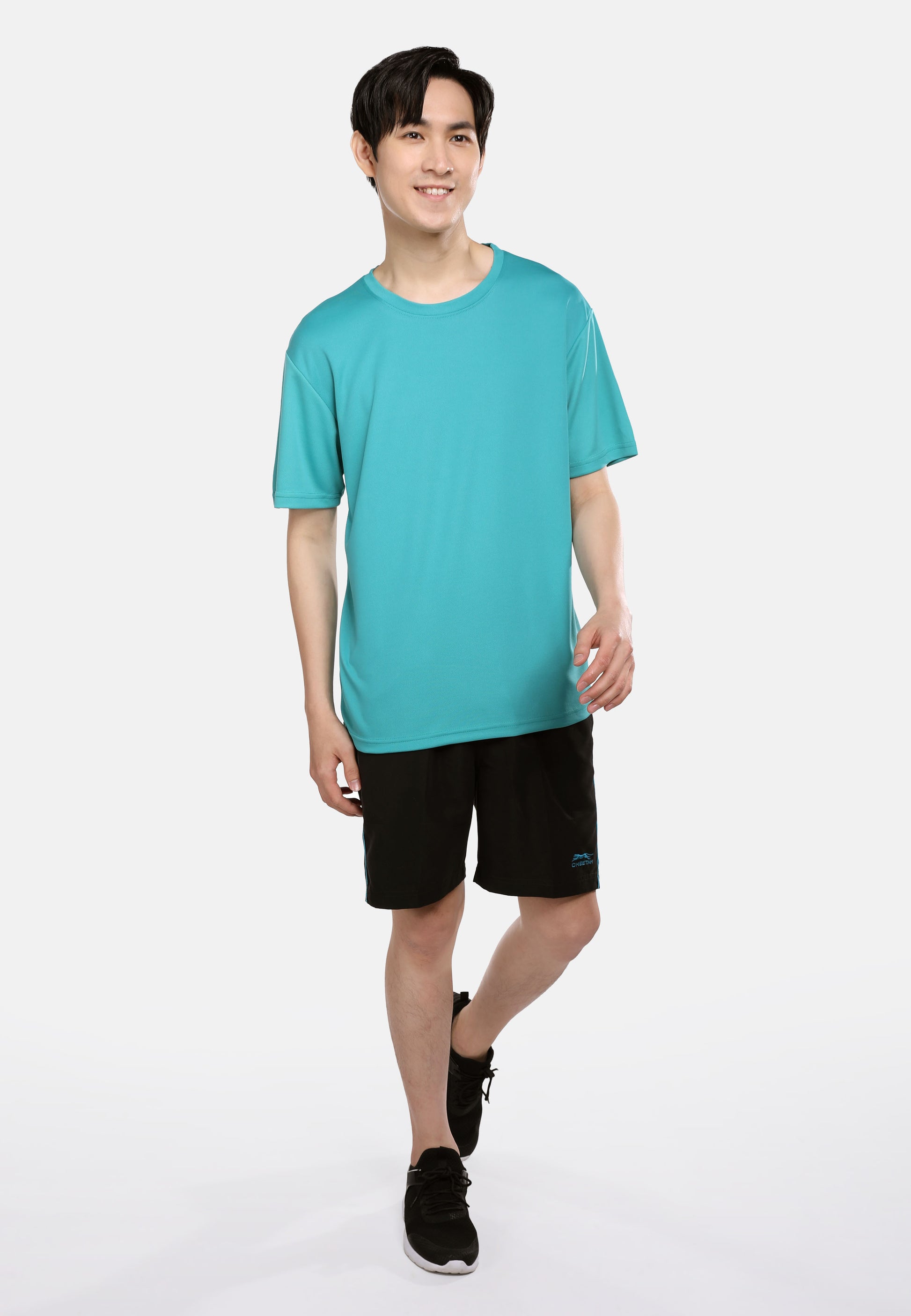Men's Turquoise Microfiber T-Shirt
