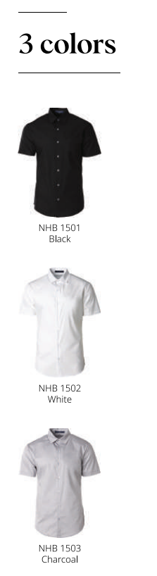 NHB1500 - North Harbour Short Sleeve Premium Oxford
